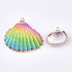 Peinture en aérosol et pendentifs coquille de mer plaqués&nbsp;X-SSHEL-S262-07C