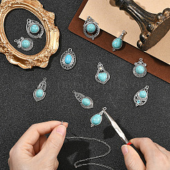 14 pz 7 stili pendenti in lega di zinco in stile tibetano&nbsp;FIND-SZ0019-82