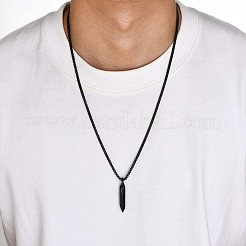 Collana da uomo con ciondolo esagonale a forma di chiodo in acciaio inossidabile 304.&nbsp;WG73060-02