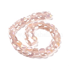 Fili di perle di vetro elettrolitico sfaccettato&nbsp;GLAA-G092-C
