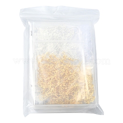 200pcs 2 crochets de boucle d'oreille en laiton de couleur&nbsp;KK-YW0002-30