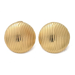 Pendientes de botón de acero inoxidable 304&nbsp;EJEW-L296-013G-02