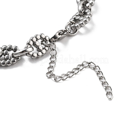 Bracelets à maillons ovales en acier inoxydable 304 pour hommes et femmes&nbsp;BJEW-D042-47P