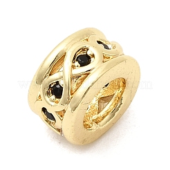 Infinity Messing-Pavé-Perlen aus klaren Zirkonia (europäischer Stil)&nbsp;KK-G554-13G