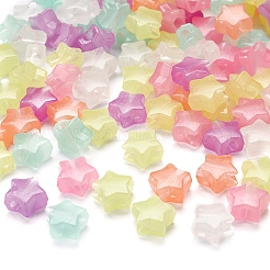 200pcs leuchtende Acrylperlen&nbsp;TACR-YW0001-24