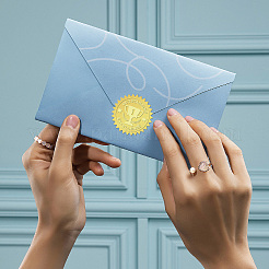 12 Blatt selbstklebende Aufkleber mit Goldfolienprägung&nbsp;DIY-WH0451-025