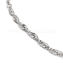 Anlaufgeschützte Seilkettenarmbänder aus Edelstahl 304&nbsp;BJEW-K240-07P