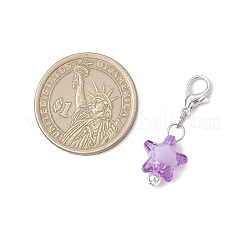 Pendentifs décoratifs en hématite synthétique non magnétique en acrylique transparent et électrolytique&nbsp;HJEW-JM03601