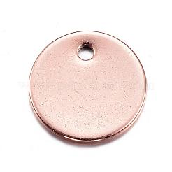 Placcatura ionica (ip) 304 acciaio inossidabile stampaggio tag vuoto ciondoli&nbsp;STAS-D167-04RG