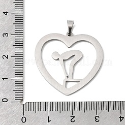 Pendentifs en acier inoxydable 304 émaillés&nbsp;STAS-H247-07P-02