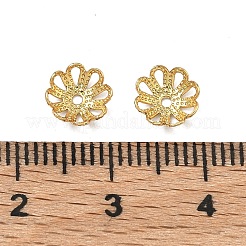 Blumengrad aaa messing ausgefallene perlenkappen&nbsp;KK-O093-15-NR
