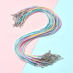 36pcs 6 Farben gewachste Schnur Halskette machen&nbsp;NCOR-FS0001-04