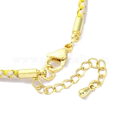 Fabrication de bracelets tressés en cordon polyester&nbsp;MAK-Z003-01G-14