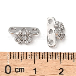 Messing Micro Pave klare Zirkonia Folie Charms&nbsp;KK-P239-19P