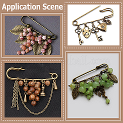 30 pièces de broche en fer&nbsp;FIND-SC0020-46AB