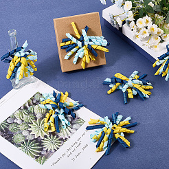 Selbstklebendes Geschenkpapier-Accessoire aus gelockten Polyesterschleifen&nbsp;DIY-WH20053-03B