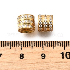 925 micro pavé de perles de zircone cubiques transparentes en argent sterling&nbsp;STER-F061-03B-G