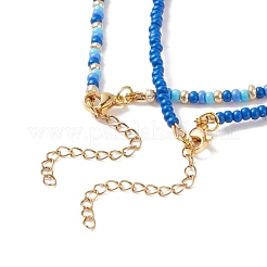 Juego de collares con colgantes de luna y sol de acero inoxidable de 2 estilos 2 Uds.&nbsp;NJEW-JN03938