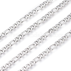 Chaîne figaro en acier inoxydable 304 résistant au ternissement&nbsp;CHS-M003-12P-B