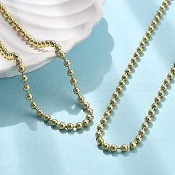 Messing-Kugelketten-Halsketten für Damen&nbsp;NJEW-U035-02G