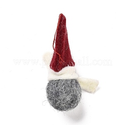 Décorations d'affichage en feutre de laine sur le thème de noël&nbsp;DIY-K050-04A