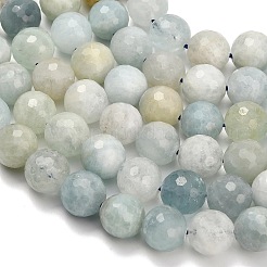 Natürliche Aquamarin Perlen Stränge&nbsp;G-L642-F05-10mm