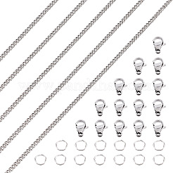 DIY-Set zur Herstellung von Halsketten/Armbändern aus gedrehten Messingketten&nbsp;DIY-TA0011-10