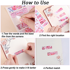 6 Satz selbstklebende Kategorie-Etikettenaufkleber aus rechteckigem Papier in 2 Stilen&nbsp;DIY-GF0008-49