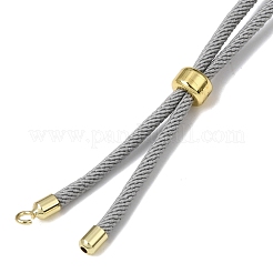 Fabrication de bracelets en cordon tressé en nylon rond ajustable de 3 mm&nbsp;FB-CBAA152-04G-32
