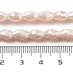 Abalorios de vidrio electroplate hebras&nbsp;EGLA-A037-P6x8mm-B02