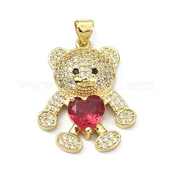 Ottone micro spianare pendenti zirconi&nbsp;ZIRC-F137-01G