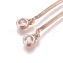 Bracelet coulissant réglable en laiton plaqué sous vide PVD/bracelet bolo&nbsp;BJEW-CJC0001-01RG