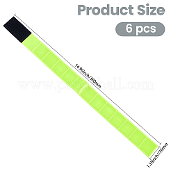 6 pz braccialetti riflettenti in PVC per ciclismo e corsa&nbsp;AJEW-GF0013-33B