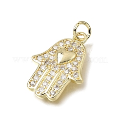 Pendentifs en laiton zircon cubique transparent&nbsp;CU-L001-16G-01