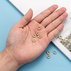 Messing Zirkonia European Beads&nbsp;ZIRC-F001-101G
