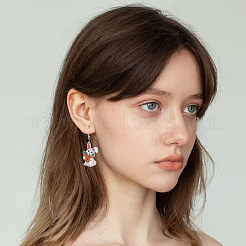 Boucles d'oreilles pendantes en acrylique pour Pâques&nbsp;FS-WGB0714-01