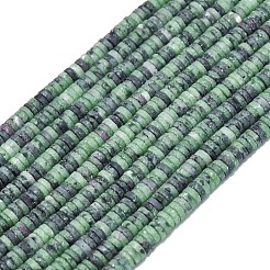 Natürliche Rubin in Zoisit Perlen Stränge&nbsp;G-P575-B29-4x1mm