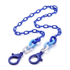 Personalisierte abs kunststoff kabelkette halsketten&nbsp;NJEW-JN02847