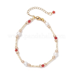 Gefärbte Armbänder aus natürlichen malaysischen Jadeperlen für Frauen&nbsp;BJEW-JB12028-01