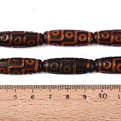 Stränge aus natürlichen Achat-Dzi-Perlen im tibetischen Stil&nbsp;G-Q606-42G-02