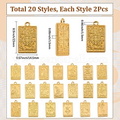 2 ensemble de pendentifs en alliage de zinc&nbsp;FIND-SC0016-92G