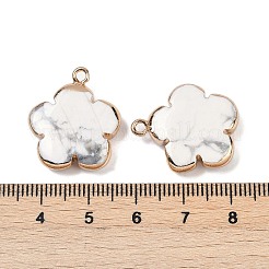 Natürliche Howlith Anhänger&nbsp;G-P566-01G-13