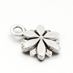 Stile tibetano charms fiore della lega&nbsp;TIBEP-M029-02AS-LF