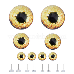 4 Paar 3 Stile Glasaugen zum Basteln&nbsp;DIY-FH0010-36