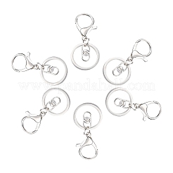 Porte-clés à fermoir mousqueton en fer et alliage&nbsp;KEYC-SZC0002-01S