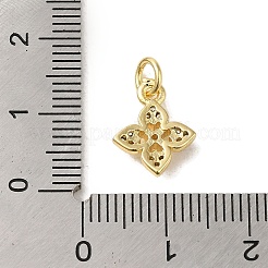 Pendenti in zirconi cubici trasparenti in micro pavè di ottone&nbsp;KK-R162-006A-G