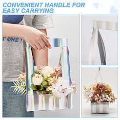 Sacchetti per imballaggio bouquet di carta rettangolare trasparente&nbsp;AJEW-WH0473-80B