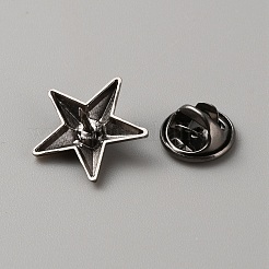 Anstecknadelbrosche mit Sternmotiv aus Legierung&nbsp;LS-JEWB-WH0038-02B