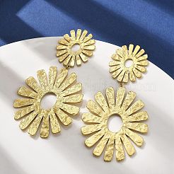 Boucles d'oreilles pendantes en acier inoxydable 304 pour femmes&nbsp;EJEW-K268-12A-G