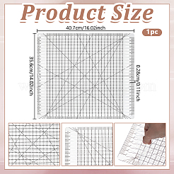 Transparente Acryl-Zeichenvorlage Messlineal&nbsp;TOOL-WH0039-63